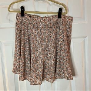 Orange and brown floral skirt from ASOS